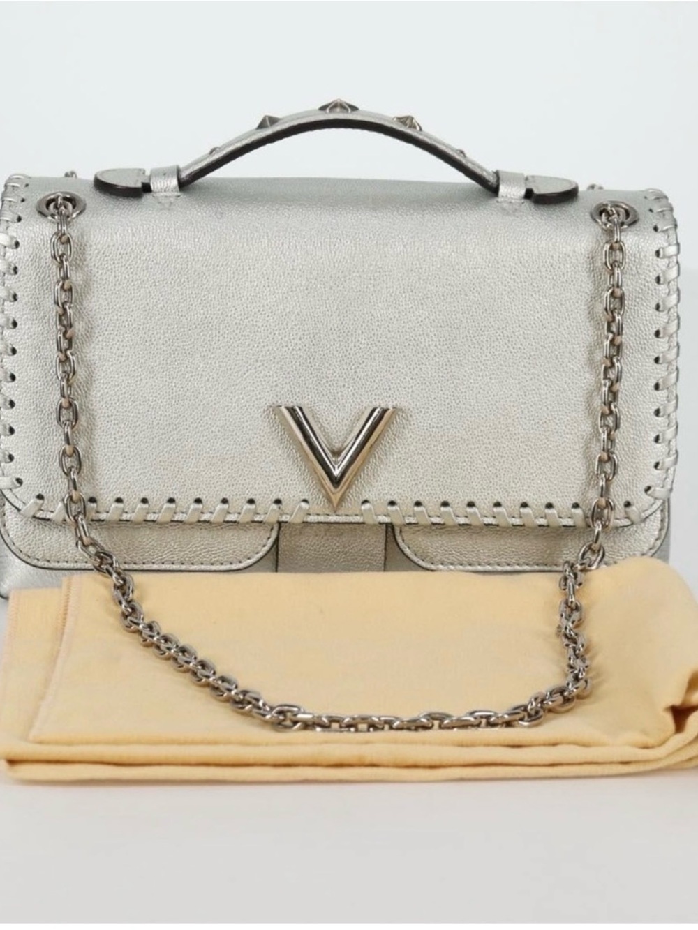 Louis Vuitton Very Silver Leather